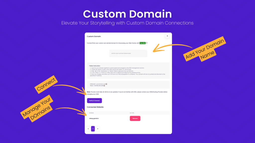 StoryBlaze - Custom Domain